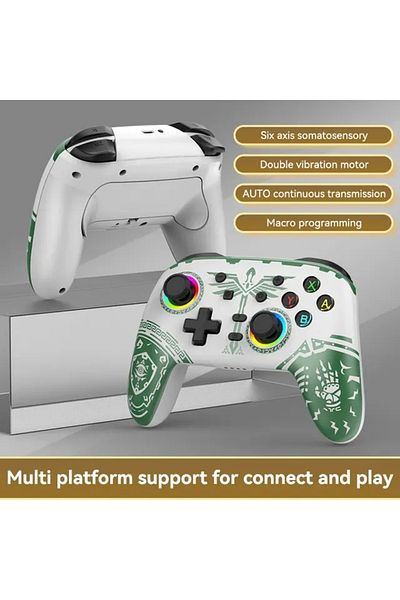 Choice Green Wireless Gamepad For Pro Switch Elite BT Controller For Nintendo Switch OLED/Lite Joyestick Fo