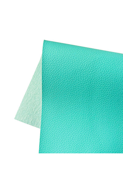 Choice A4 20cm x 30cm 6 turquoise blue Litchi Printed PU Leatherette Vinyl Se...