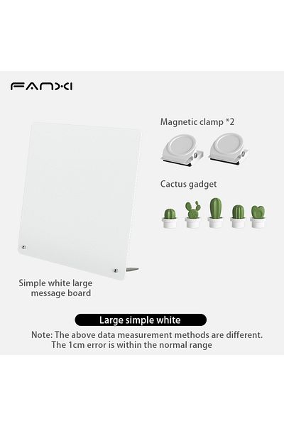 Choice Large white set Magnetic Bulletin Board with Stand Magnetic Board for Tabletop with Magnetic Clamp M