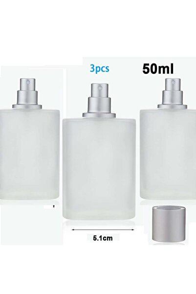 Choice1 107-50mlX3 50 مل/30 مل/ زجاجة عطر زجاجية مصقولة بالرمل ذات غطاء لولبي...