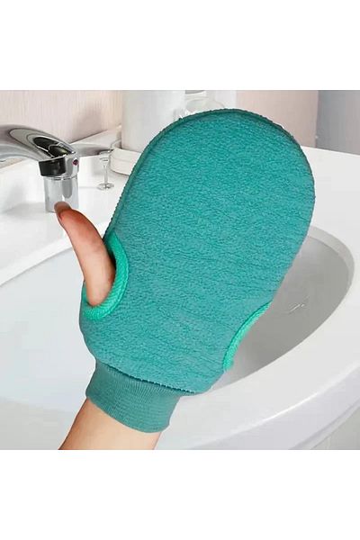 Choice green Exfoliating Gloves Dead Skin Bath Shower Spa Massage Body Bath Towel