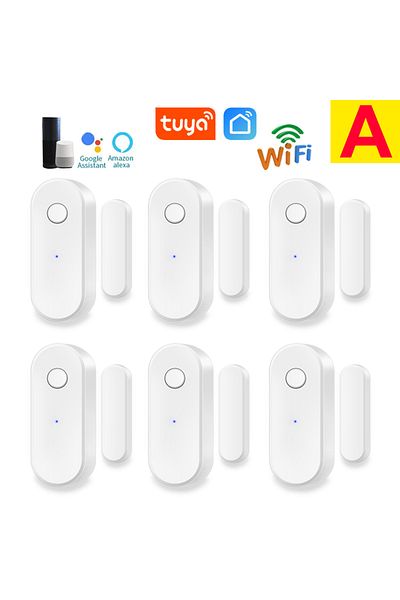 Choice Option A Tuya WiFi Door Sensor Window Anti-intrusion Door Open Close Burglar Security Alarm Magnetic