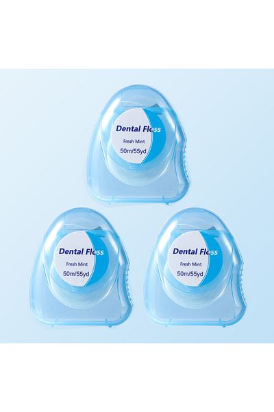 Choice Pack of 3 3pcs Ultraclean Mint Dental Floss Effective Plaque Removal,Teeth&Gum Protection Shred Resi