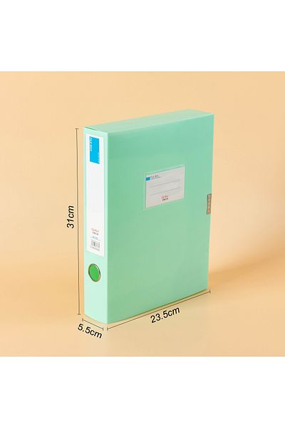 Choice green Morandi file box, A4 folder, file box, Velcro fastener storage bag, data book, office storage