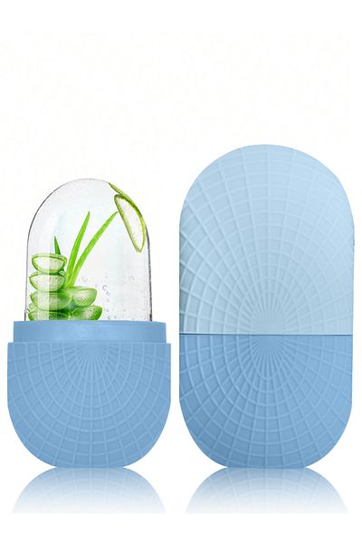 Choice 1PC-Blue Ice Roller for Face and Eyes Silicone Ice Mold, Cooling and Firming Facial Skin Ice Roller