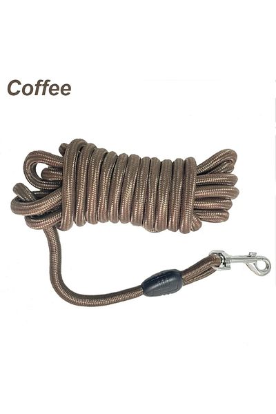 Choice 15m Coffee 5m/10m/15m Heavy Duty Nylon Dog Leash - Ideal For Recall & Agility Training Tailored, Sui