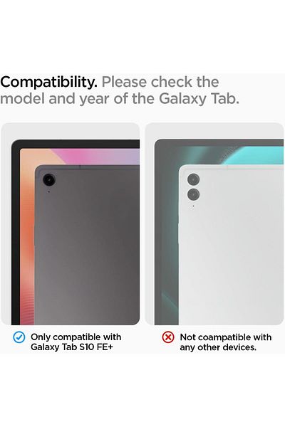 Spigen جراب Ultra Hybrid Pro لجهاز Samsung Galaxy Tab S10 FE+ شفاف مع حامل قلم S - أسود