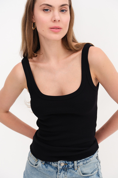 Addax U Neck Basic Undershirt A0336