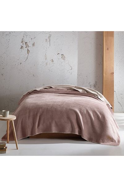 Homelux Jared fleece blanket 150x200 cm, 500 g, 60% cotton, cream/beige