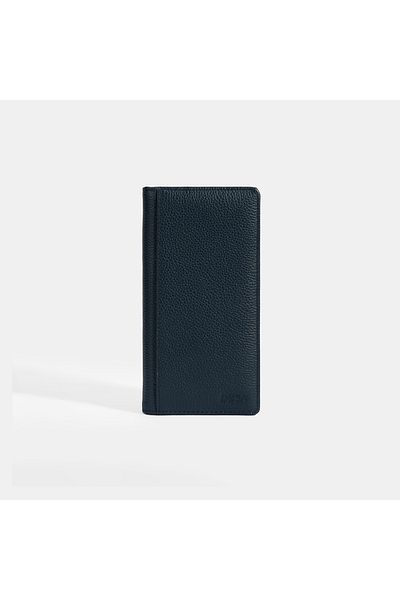 Desa Men's Navy Blue Leather Wallet
