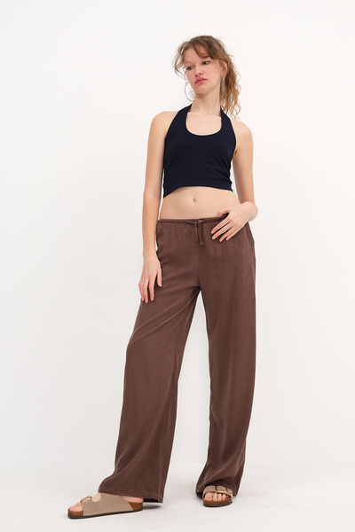 Addax Pantaloni cu talie elastică PN5424