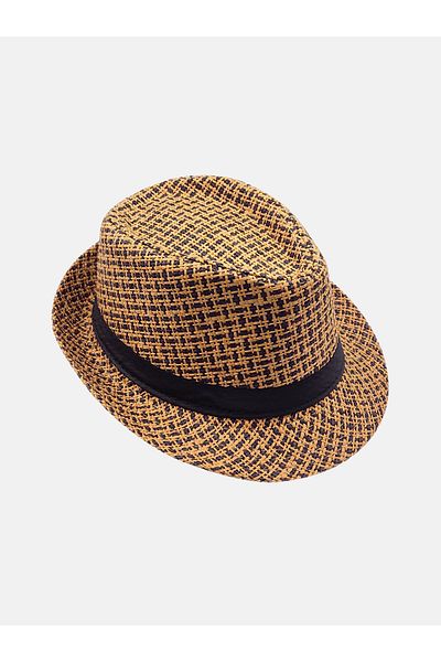 Milleniva Лятна сламена филцова шапка Trilby