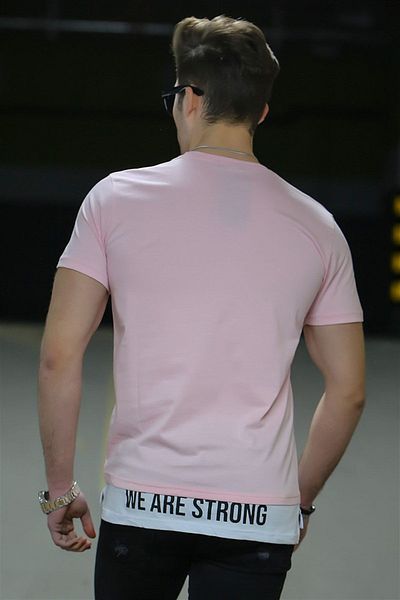Madmext Ανδρικό T-Shirt σε πούδρα 4521