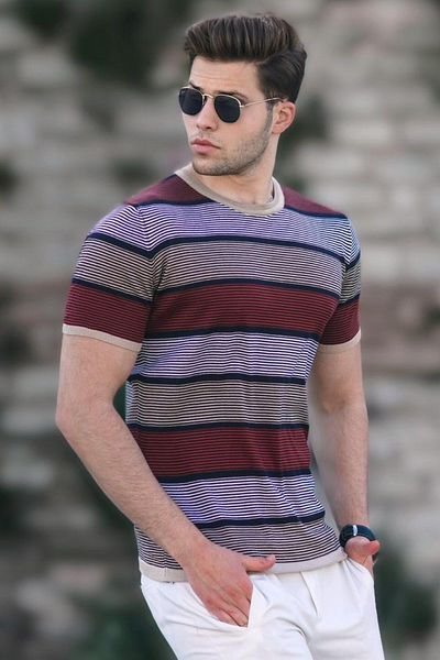 Madmext Ανδρικό T-Shirt Camel 5121