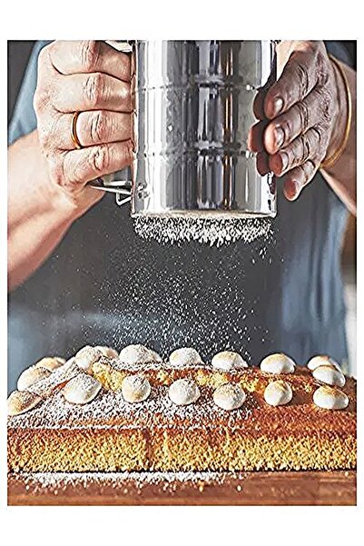 Genel Markalar Paslanmaz Metal Un Eleği, Basmalı Un Eleği, Pudra Şekeri Eleği , Metal Tetikli Un Eleği