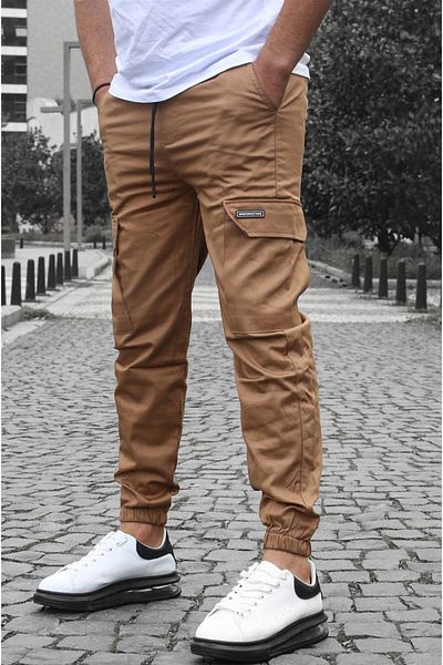 Madmext Παντελόνι Jogger Pocket Cargo καφέ 5437