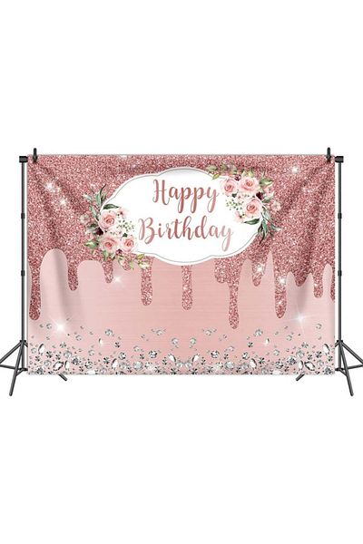 Inrui Photo Backdrop, Polyester, Pink/white, 150 X 210 Cm