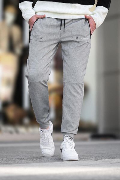 Madmext Karmelange Jogginghose mit Taschendetail 5484