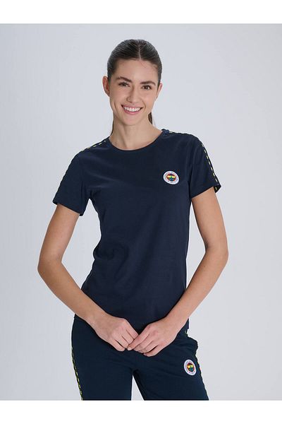 Fenerium Základní tričko Fenerbahçe Marineblau Tribüne Frauen