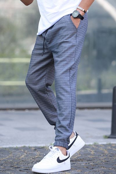 Madmext Indigo Slim Fit kocogó nadrág 5472