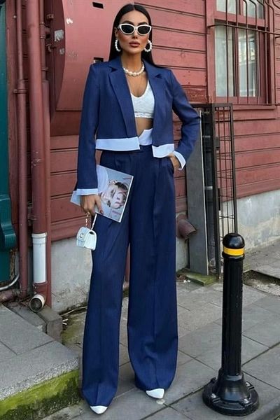 Butik Audrey Crop Jacket Suit 10106