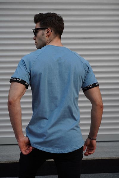 Madmext Ανδρικό μπλουζάκι Blue Basic