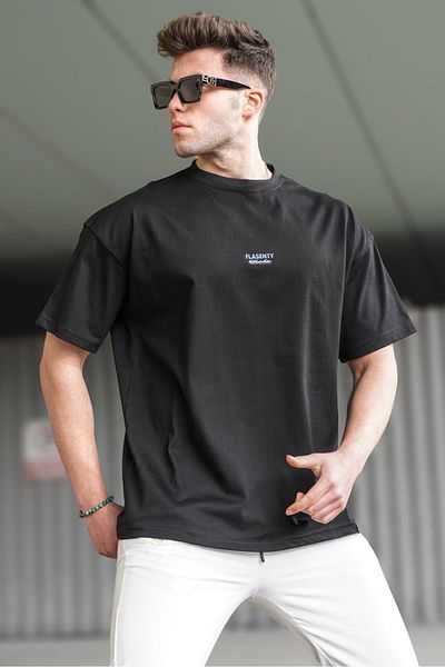 Madmext Ανδρικό μαύρο T-shirt 5827