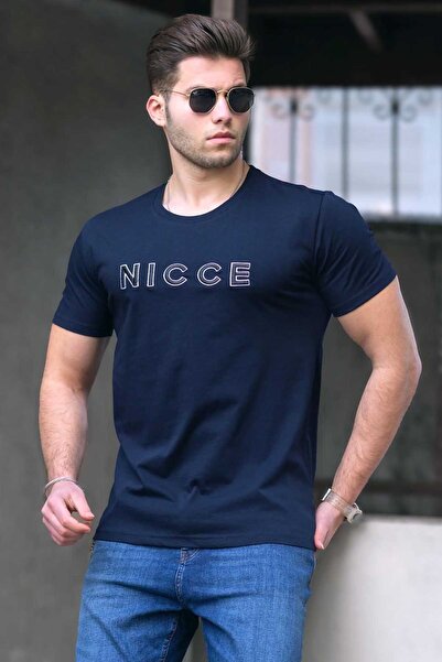 Madmext Ανδρικό μπλουζάκι Navy Blue 4963