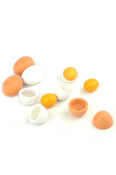Generic Beauenty 6-Piece Eggs Yolk Pretend Toy