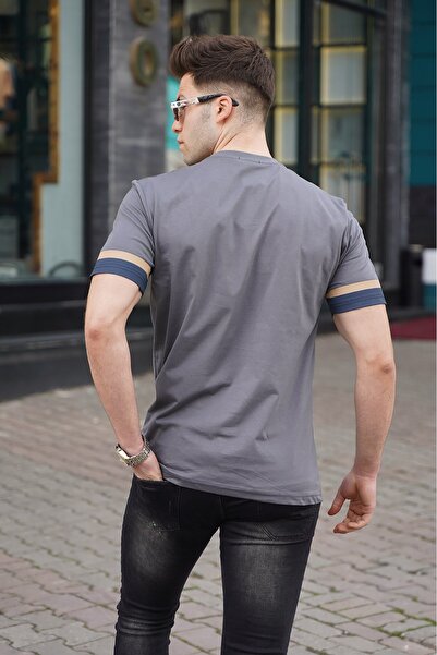 Madmext Pánské kouřové tričko 5372