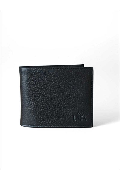 LEXA Genuine Leather Wallet with Horizontal Interior and Plenty of Cards in a Special Box