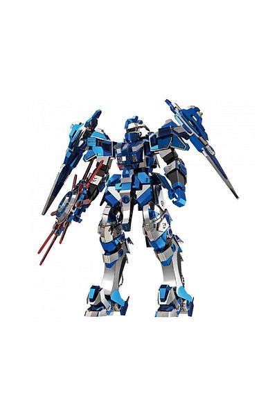 ROKR 3D Puzzle, Blue Magnetic Warrior, Piececool, metal, 476 pieces