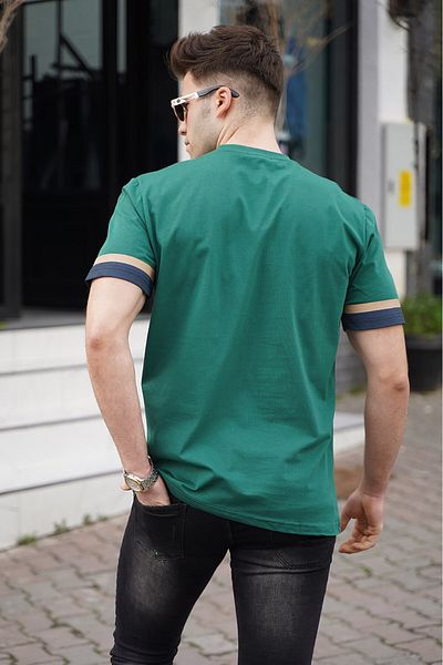 Madmext Tricou verde pentru bărbați 5372