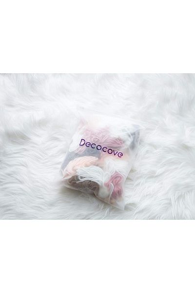 Decocove decorative garland, cotton/wood, multicolor, 109.2 cm