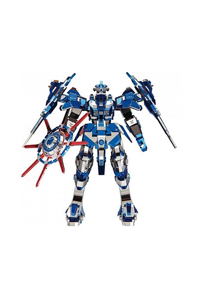 ROKR 3D Puzzle, Blue Magnetic Warrior, Piececool, metal, 476 pieces