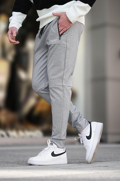 Madmext Karmelange Jogginghose mit Taschendetail 5484