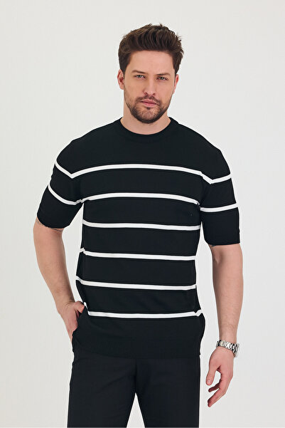 COOL TARZ Чоловіча велосипедна сорочка з товстими лініями, коротким рукавом і тонким трикотажем