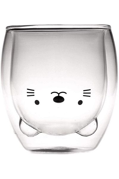 Generic XiuWoo Double Wall Glass Cup multicolour 250mm