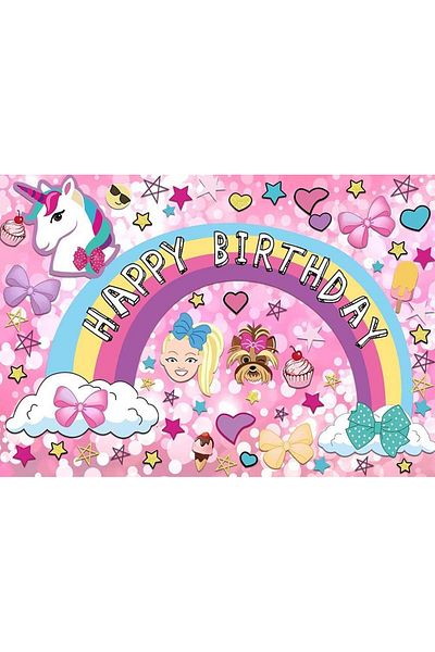 Aosto Banner "Happy Birthday" Aosto, vinyl, multicolored, 150 x 100 cm