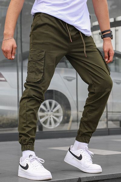 Madmext Παντελόνι Jogger Green Slim Fit 5740