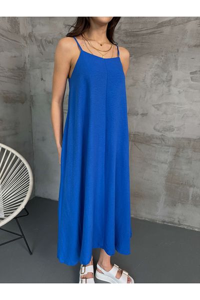 Elif Özbey Butik Rochie Saks cu bretele