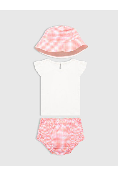 GAP Bebek Pembe 3'lü Outfit Set