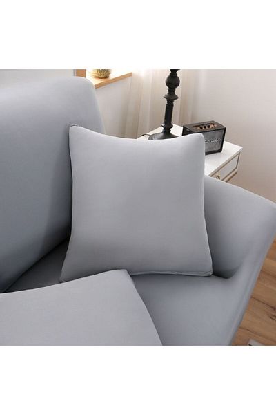 Generic Three Seater Exquisite Design Wrinkle-free Full Cover Sofa Cover Grey Length 190 -230 Cm