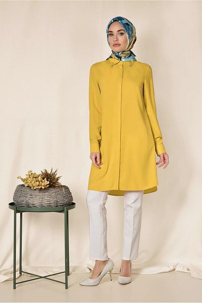 Alvina Classic Tunic with Brooch Detail 4885