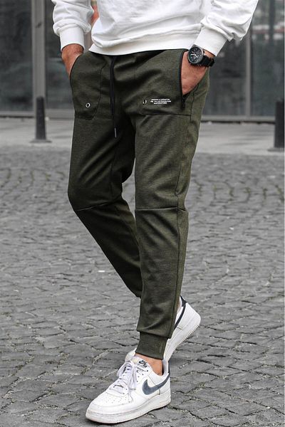 Madmext Khaki Pocket Detailed Jogger nohavice 5484
