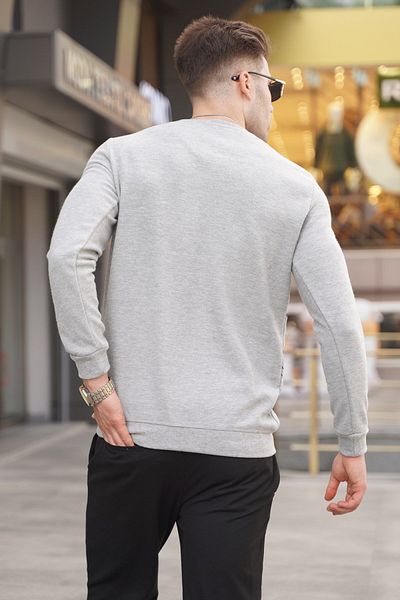 Madmext Grimelange gemusterter Strickpullover mit Rundhalsausschnitt 5963
