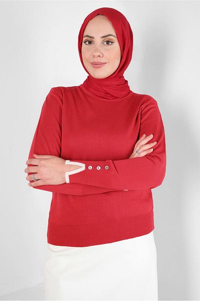 Alvina BICYCLE COLLAR KNITWEAR SWEATER 44053-1