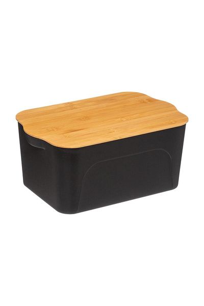 5FIVE 5 five Plastic Storage Box W/Bamboo Lid (6.5 L)