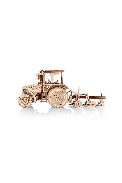 ROKR 3d Puzzle, Belarus-82.3 Tractor With Plow, Ewa, Wood, 325 Pieces