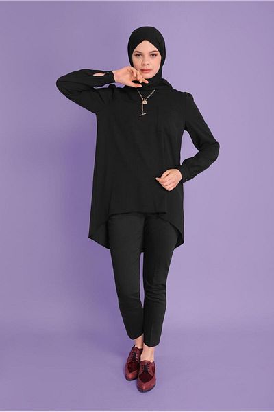 Alvina Round Neck Pocket Tunic 40732